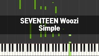 SEVENTEEN 세븐틴 Woozi 우지 - Simple 피아노 튜토리얼 Piano Tutorial 율다우