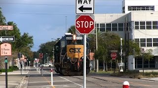 preview picture of video 'CSX 4302 at Clearwater (06JAN2014)'