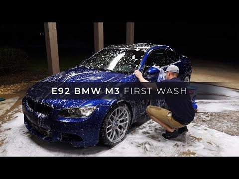 First Wash of My 2013 Le Mans Blue E92 BMW M3