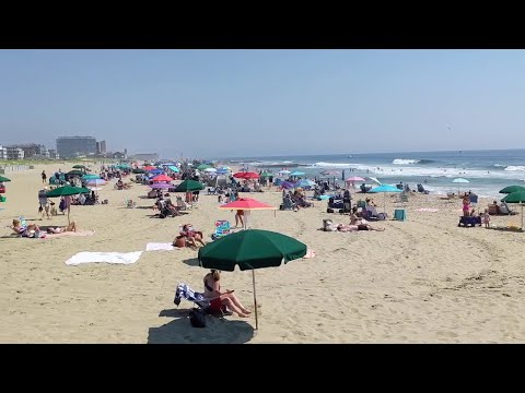 NJ Jersey Shore Beach Crowds