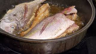 frying some fish