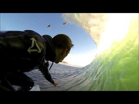 GoPro POV Surfing Spitting Barrels at Ocean Beach