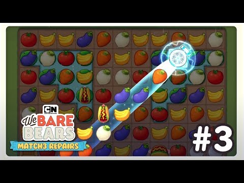 We Bare Bears | Match 3 Repairs | Game Walkthrough #3 | Cartoon Network