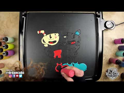 Cuphead and Mugman Pancake Art