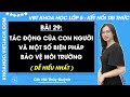 Vở bài tập Khoa học Lớp 5 Bài 29: Tác động của con người và một số biện pháp BVMT