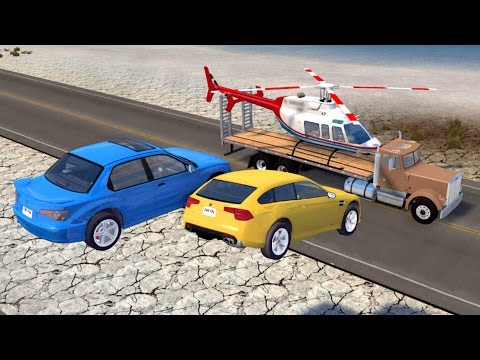 Beamng drive - Double Side Impact car Crashes