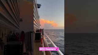 My Happy Place💕💕  #shorts #cruise #msc #ship #sunset