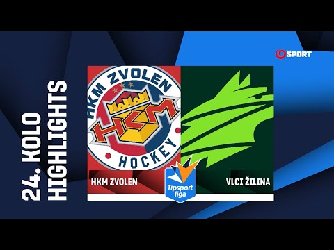 24. kolo: HKM Zvolen - Vlci Žilina 0:3 (0:1, 0:1, 0:1)
