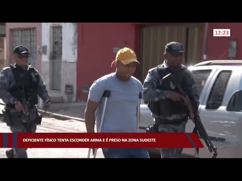 Deficiente físico tenta esconder arma e é preso na zona sudeste 21 09 2022