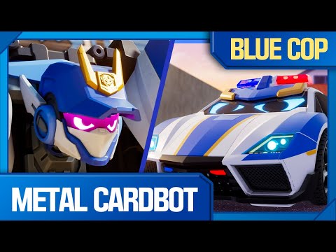 [🤖BEST] Blue Cop is in Trouble! Blue Cop Best Moments Compilation  🚔 Metal Cardbot
