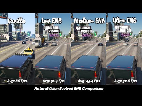 GTA V NaturalVision Evolved ENB Comparison [Part 1 FPS Benchmark + Performance Boost]