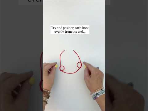 Adjustable red string bracelet - double slider #shorts