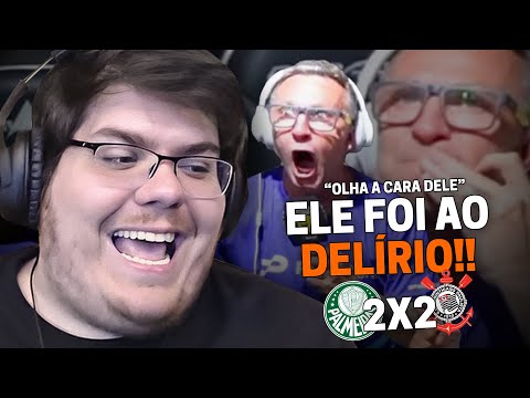CASIMIRO REAGE: RÁDIO CRAQUE NETO - PALMEIRAS 2X2 CORINTHIANS - PAULISTÃO 2024 | Cortes do Casimito
