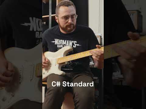 you can play this in standard tuning -- but if you're playing - hayden's stuff, you might as well be tuned a whole step down.