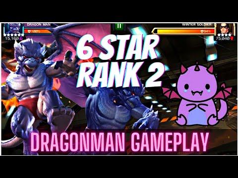 6 STAR RANK 2 DRAGON MAN GAMEPLAY | This Giant Dragon actually hits like a truck! #mcoc #mcochindi