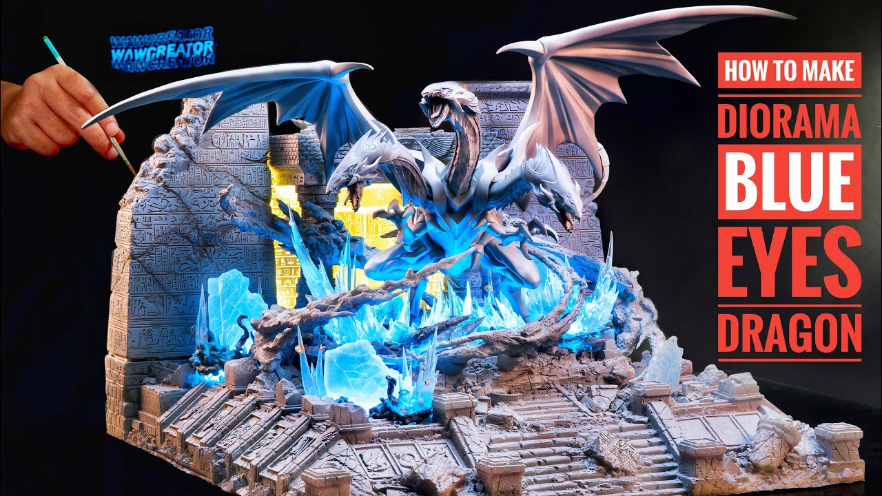 How To Make Dragon Temple Diorama With Polymer Clay Sculpting