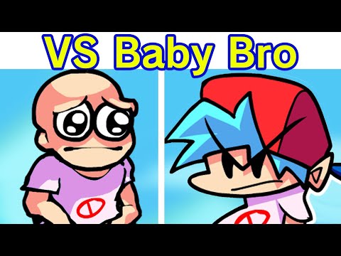 Friday Night Funkin' - VS Baby Blue Brother FULL WEEK + Cutscenes (FNF Mod/Hard) (BF's Baby Bro)