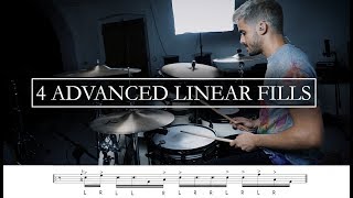 4 Advanced Linear Fills - Drum Tutorial with trans