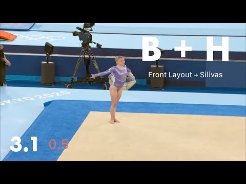 OLYMPICS: Scoring Jade Carey's fantastic floor exercise @ Tokyo 2021 (Podium Training/D and E Score)