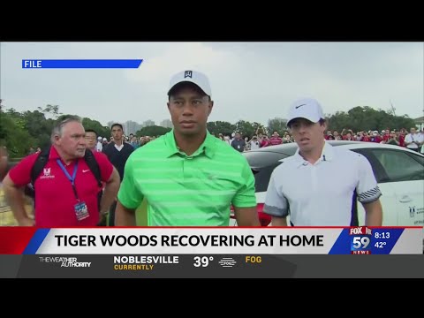 Tiger Woods recovering at home from car accident