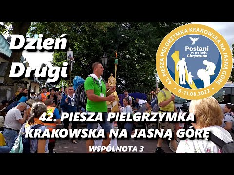 7.08.2022 - Piesza Pielgrzymka Krakowska - Dzień 2 - Procesja z Najświętszym Sakramentem