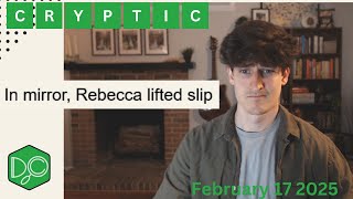 Daily Crypticle Clue - Day 109 - In mirror, Rebecca lifted slip