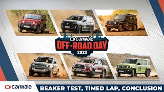 Best SUVs at CarWale Off-Road Day 2023? Thar vs Jimny, Hilux vs Gloster, Defender vs G-Class