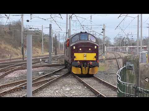 West Coast's 37668 at Carnforth February 2021