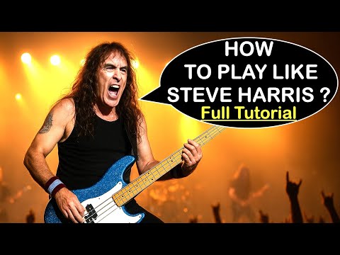 How to play like Steve Harris? FULL TUTORIAL with subtitles