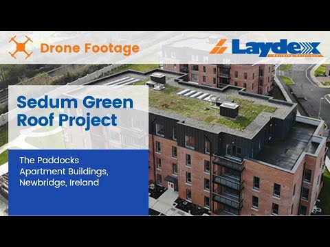 Residential Sedum Green Roof Project – The Paddocks, Newbridge, Ireland - Drone Footage