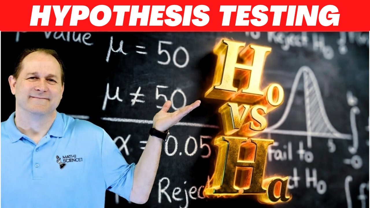 Null and Alternate Hypothesis - Statistical Hypothesis Testing - Statistics Course