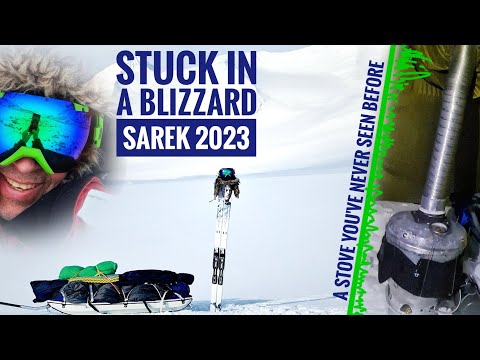 Sarek winter tour 2023 part 1 TRAPPED IN A BLIZZARD FOR 4 DAYS