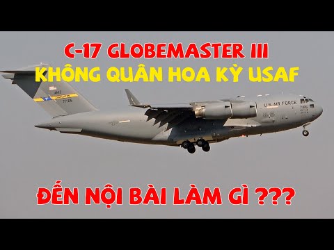 , title : '[HOT] Cận cảnh Vận tải cơ C-17 ngựa thồ của không quân Mỹ ở sân bay Nội Bài.'