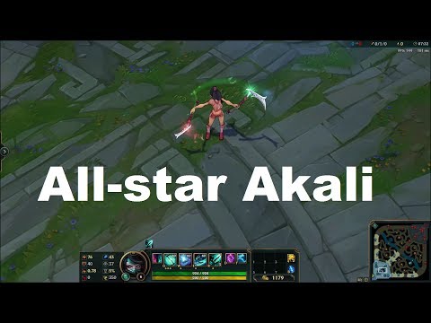 All-star Akali SkinSpotlight - League of Legends