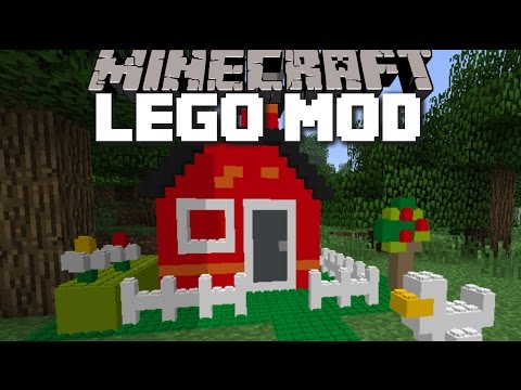 Minecraft GIANT LEGO MOD / BUILD ENDLESS AMOUNTS OF LEGO OBJECTS!! Minecraft