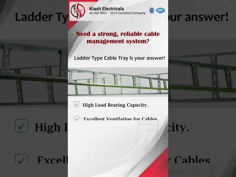 Ladder Type Cable Trays – Strength, Durability & Efficiency #electrical #cabletray #cablemanagement