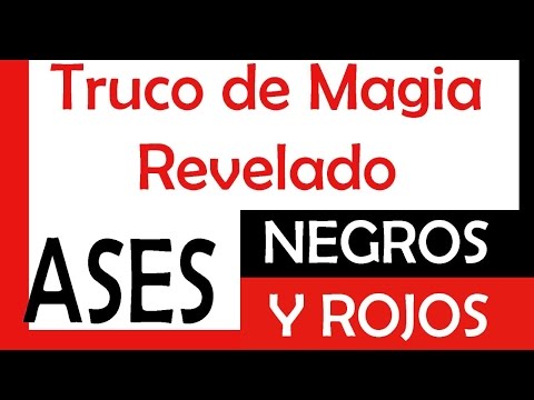 Truco de magia revelado - Ases negros y rojos.