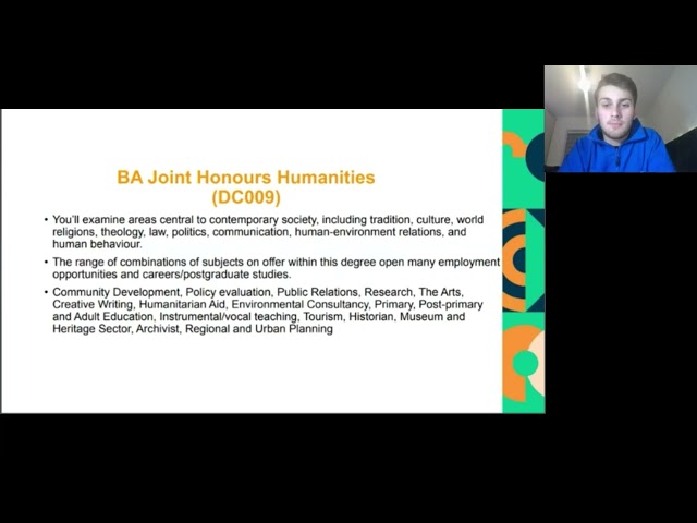 English - Arts (Joint Honours) Humanities - DC009