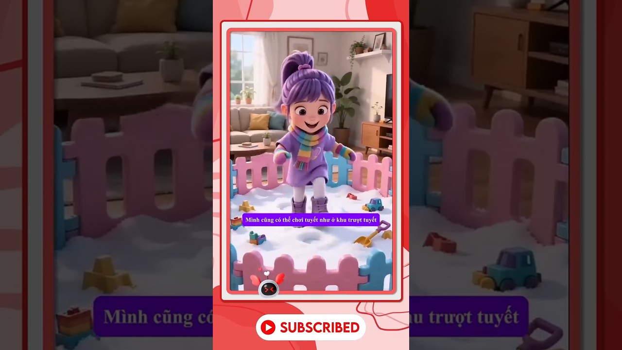 Bố làm khu trượt tuyết trong nhà