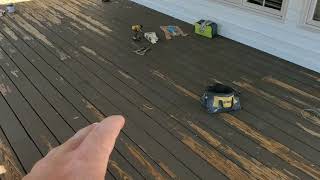 Painting and Restoring a deck in Hebron KY with Peeling Deck Paint