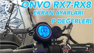 ONVO RX7 - RX8 EKRAN AYARLARI VE DOĞRU P DEĞERLERİ / FABRİKASYON HATA 