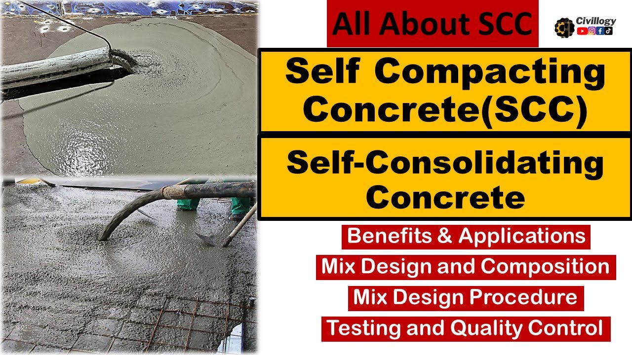 Self compacting concrete(SCC)|Self consolidating concrete?|Mix design of Self compacting concrete