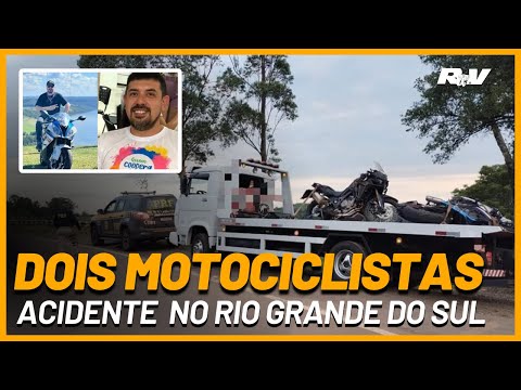 (( TRAGÉDIA NO RS )) Dois motociclistas MORREM em grave acidente na BR-468 em Tiradentes do Sul RS