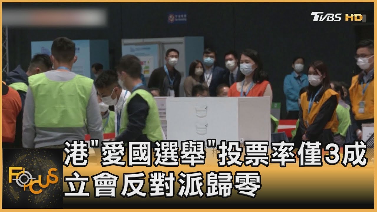 香港「愛國選舉」投票率3成　立法會反對派歸零