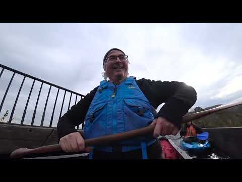 Paddling Across The Pontcysyllte Aqueduct In Wales