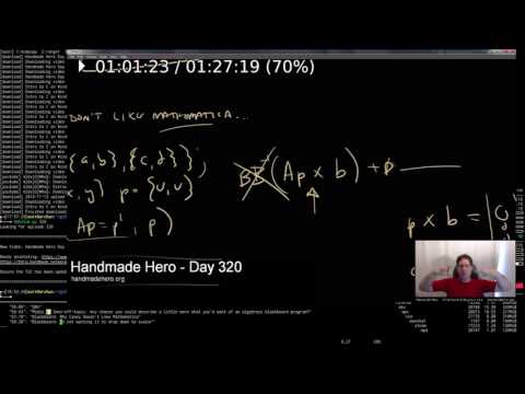 The Annotation Game - Annotating Day 320 of Handmade Hero - Inverting a 2x2 Matrix by Hand