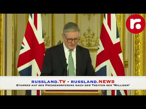 Der britische Premier Starmer nach dem Ukraine Gipfel in London Der britische Premier Starmer nach dem Ukraine Gipfel in London