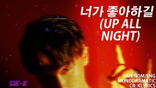 Sik-K (식케이) – 너가 좋아하길 (Up All Night) (Prod. Vangdale) (Han|Rom|Eng Lyrics)