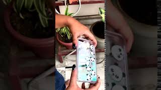 Panda water glitter silicone case for Apple iphone 7 plus