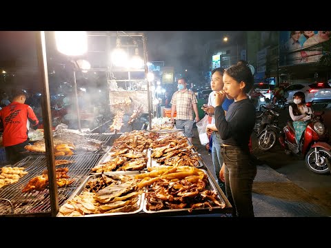 Most Famous Place for Grilled Meats, Steak, Duck, Chicken, Fish, Ribs & More at Orussey Market